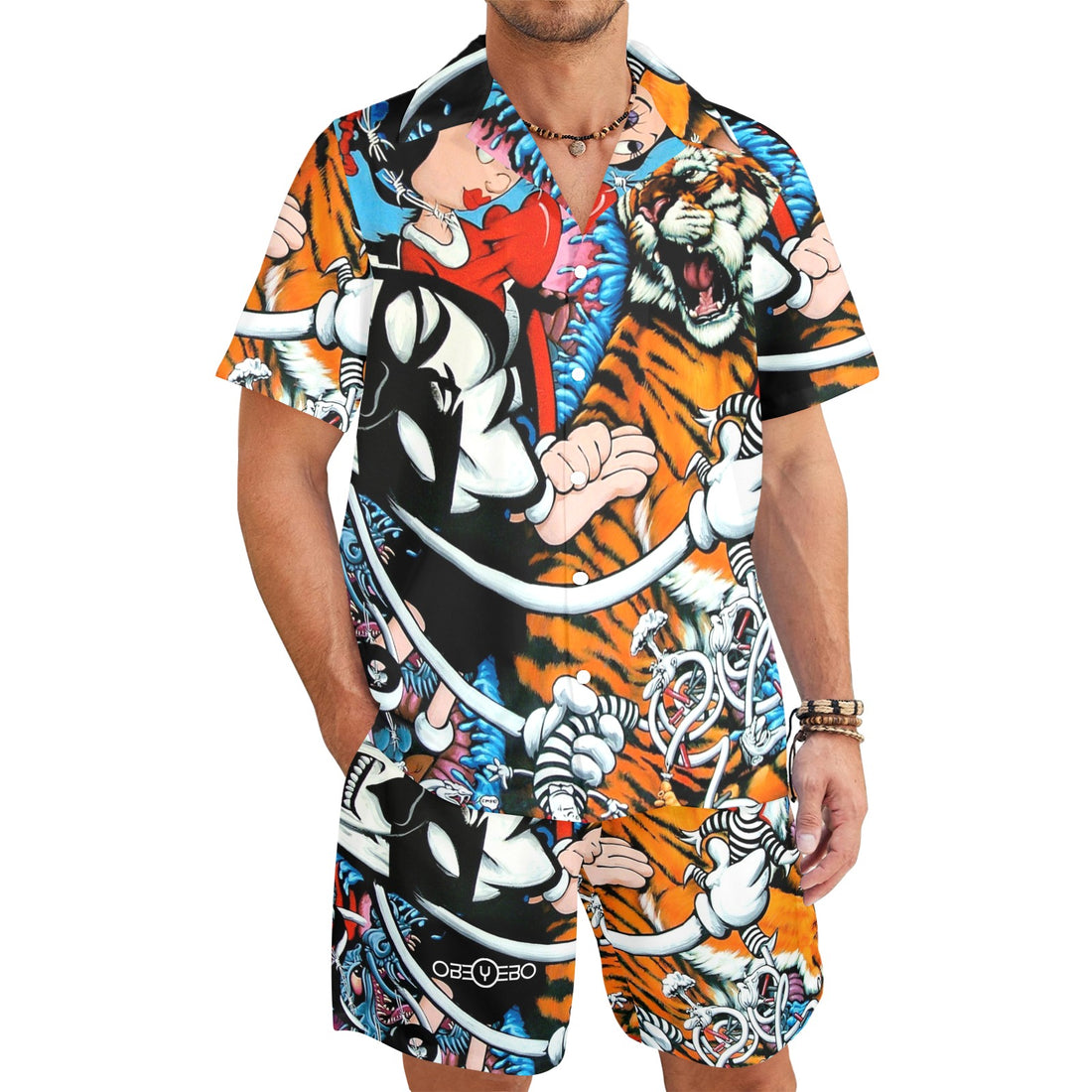 Damaged DNA Men's Shirt and Shorts Outfit