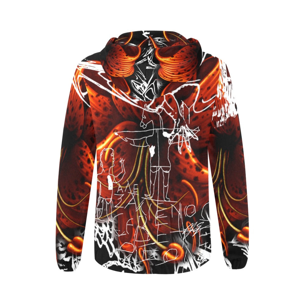 Tiger Lily Chasing the Dragon Women's Full Zip Hoodie