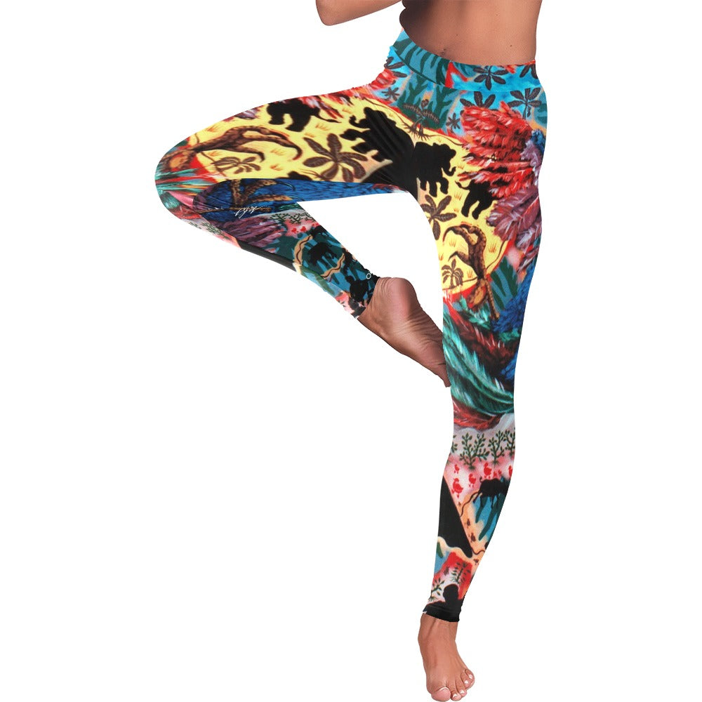 Cockfight All-Over Low Rise Leggings