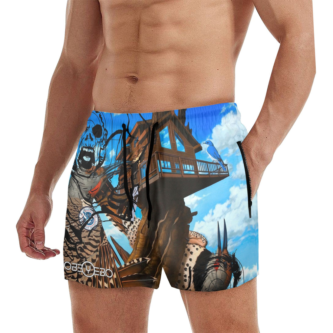 Home Invasion Men's Beach Shorts