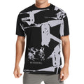 Drones Call To Duty Black Men's Crew Neck T-shirt featuring dynamic drone graphics and a bold design for modern style.
