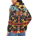 Indian Miniature: Govinda Women's Fleece Full-Zip Hoodie woman back view