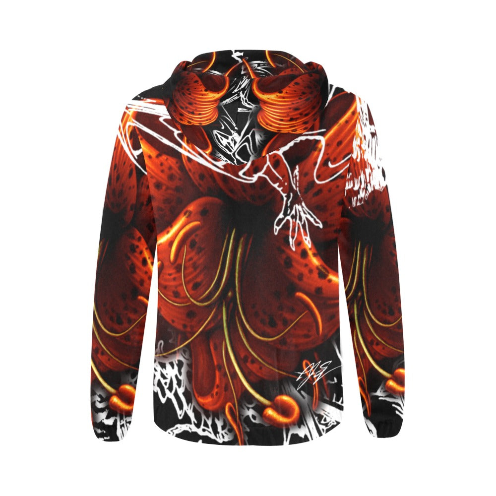 Night Lily Chasing the Dragon Women's Full Zip Hoodie