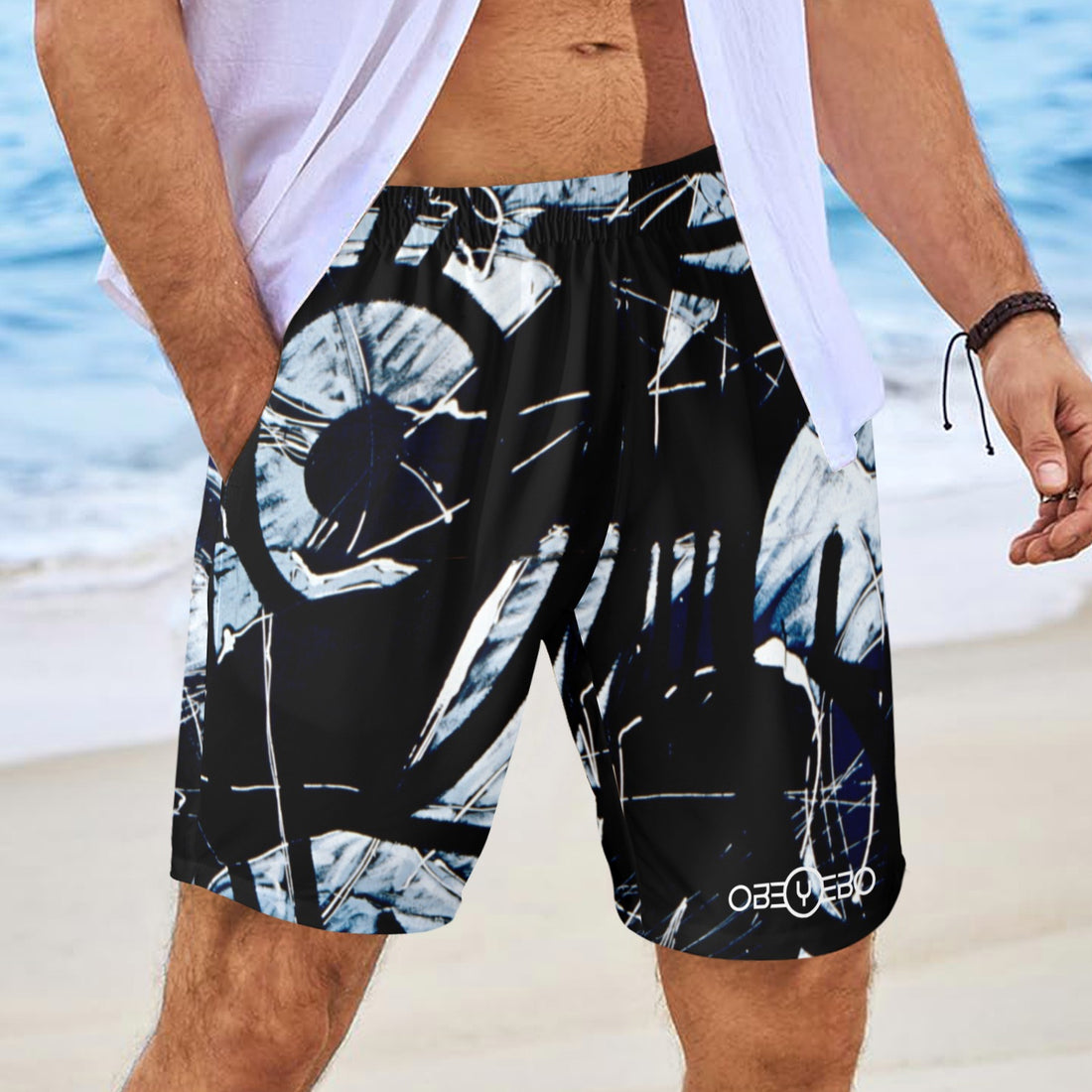 Intermezzo Men's Elastic Beach Shorts