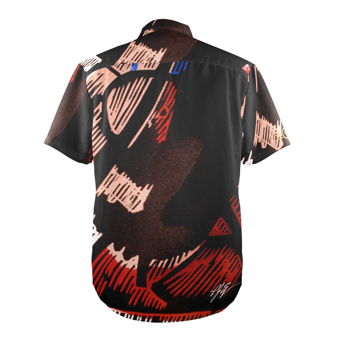 Sympathetic Magic: Shadows Men's Crinkle Short Sleeve Shirt