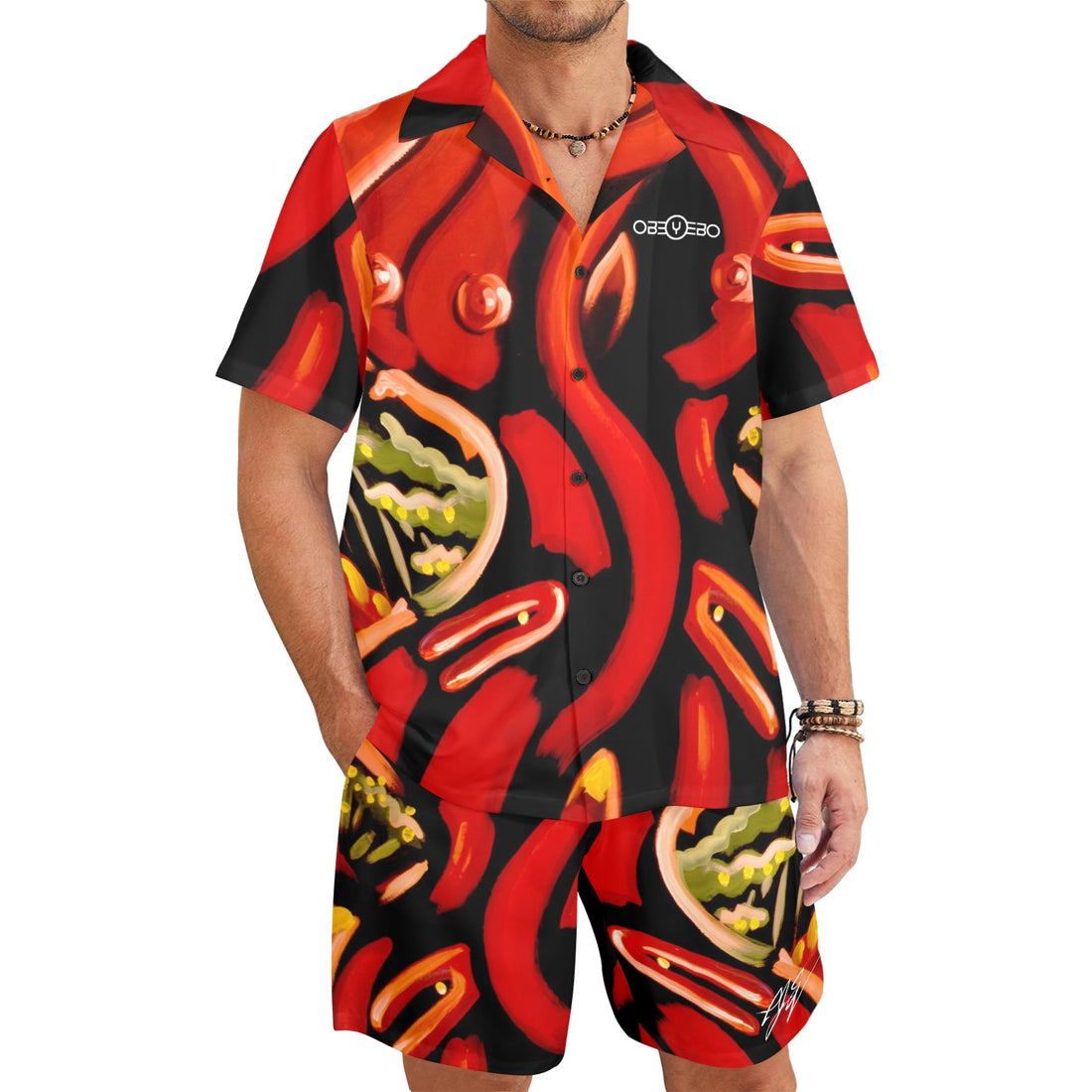 Going Native Men's Shirt and Shorts Outfit