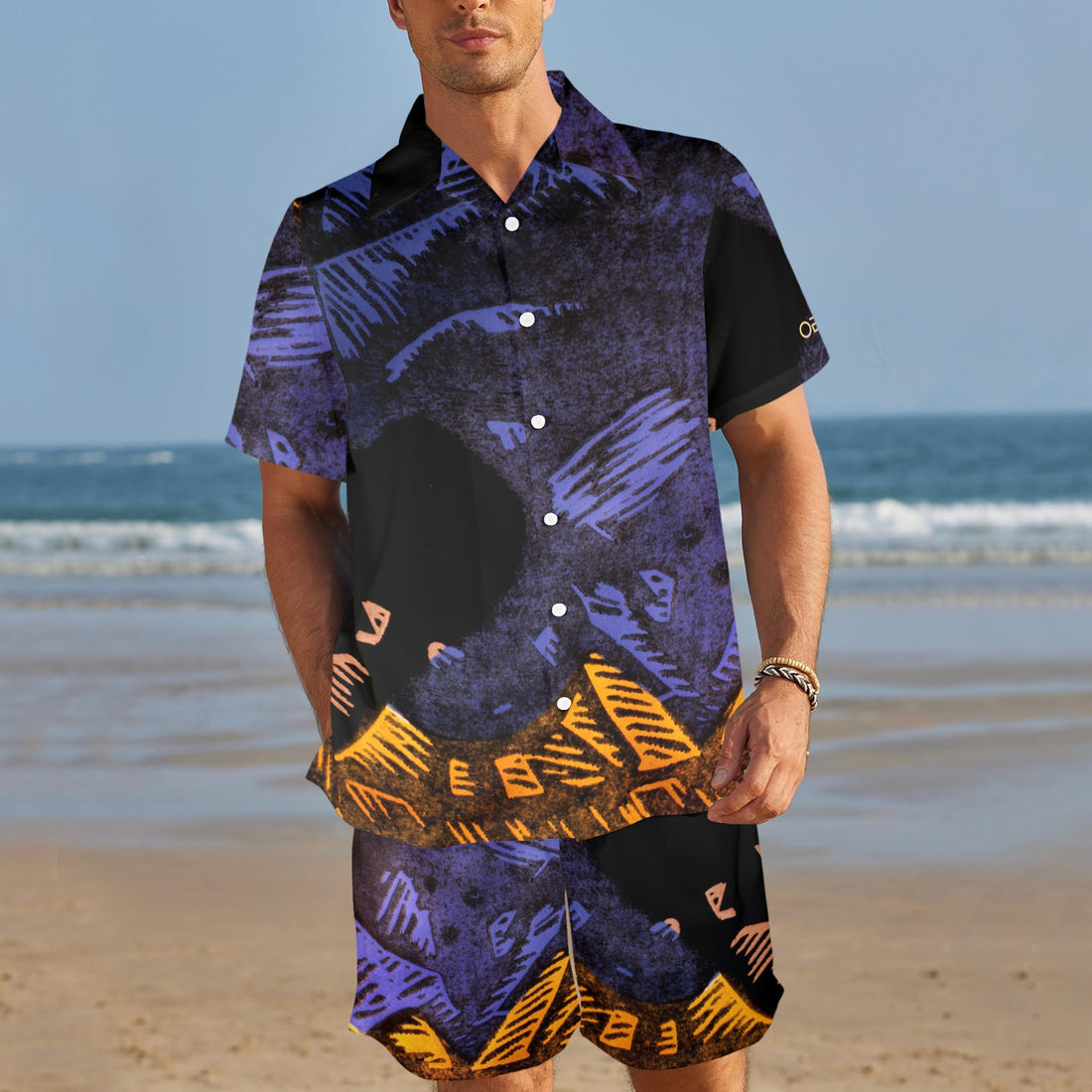 Sympathetic Magic: Veils Men's Shirt and Shorts Outfit with Pocket