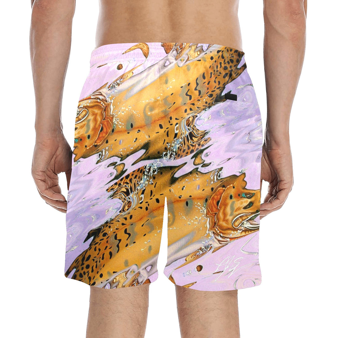 Ephemera Men's Mid-Length Beach Shorts