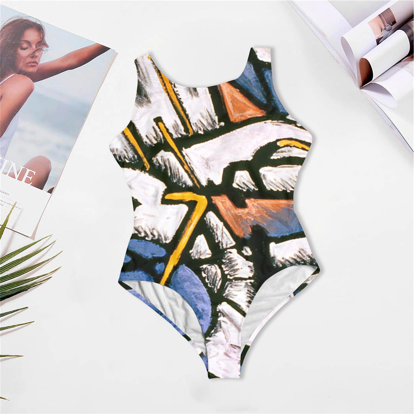 Twilight Women's One Piece Swimsuit by Philip Slagter on a white table